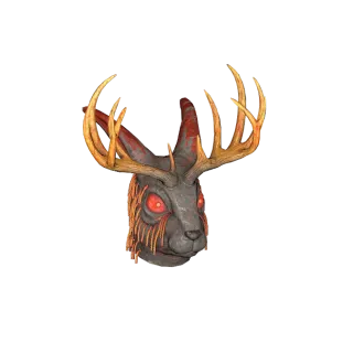 Glowing Jackalope Mask