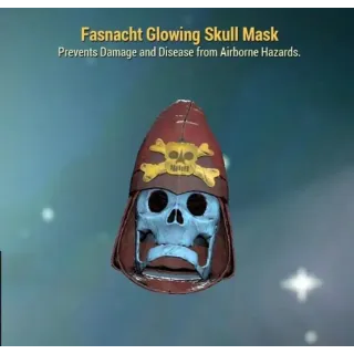glowing skull mask