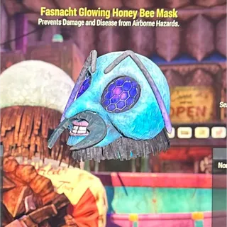 Fasnacht Glowing Honey Bee mask 