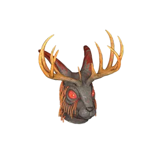 Glowing Jackalope Mask