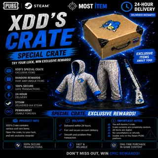 XDD'S CRATE + 120G-COİN  Permanent