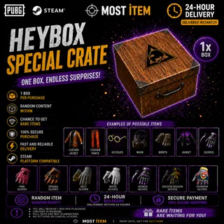 PUBG STEAM Heybox Special Crate | 10x Box