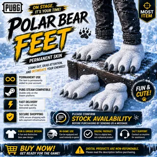 Polar Bear Feet Permanent