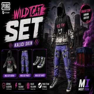 Wild Cat Hoodie Set PUBG Permanent