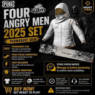 Four Angry Men Set 2025 Permanent Skin