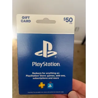 $50.00 USD PlayStation Store