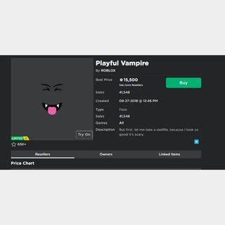 Other Playful Vampire 15k Rap In Game Items Gameflip - vampire name roblox