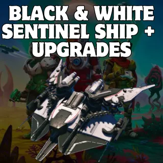 BLACK & WHITE SENTINEL SHIP + UPGRADES