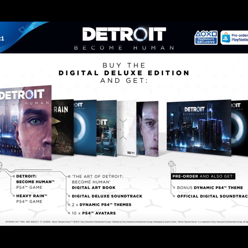 Detroit Become Human Deluxe Edition Ps4 Games Gameflip