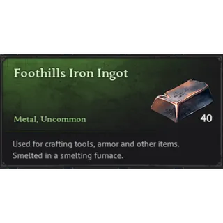 Windrose 200 Foothills iron ingot