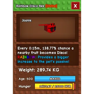 HUGE DISCO BEE RAINBOW