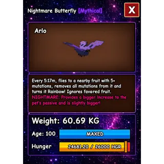 NIGHTMARE BUTTERFLY HUGE