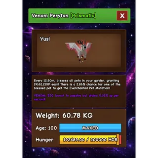 PERYTON VENOM HUGE GROW A GARDEN 