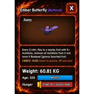 HUGE BUTTERFLY EMBER