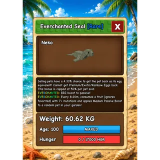 HUGE SEAL EVERCHANTED GROW A GARDEN 