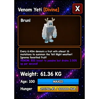 HUGE YETI VENOM