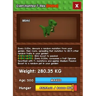 HUGE T-REX EVERCHANTED GROW A GARDEN 