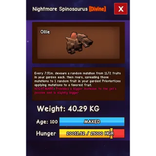 NIGHTMARE SPINOSAURUS SEMI HUGE