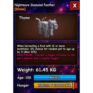 NIGHTMARE HUGE DIAMOND PANTHER
