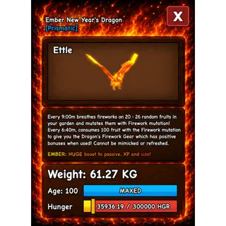 HUGE NEW YEARS DRAGON EMBER