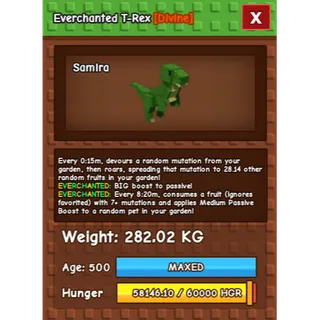 HUGE T-REX EVERCHANTED GROW A GARDEN 