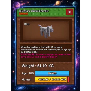 HUGE DIAMOND PANTHER NIGHTMARE