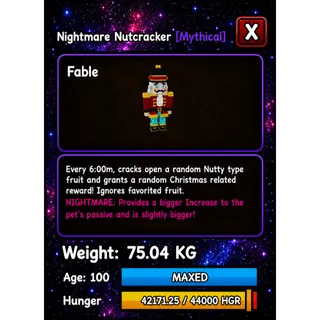 TITANIC NUTCRACKER NIGHTMARE GROW A GARDEN 