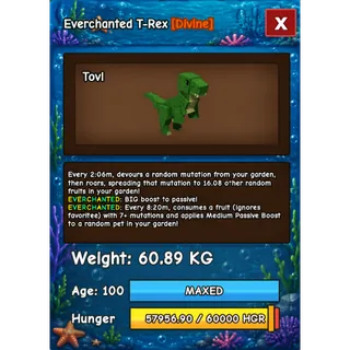 HUGE T-REX EVERCHANTED GROW A GARDEN 