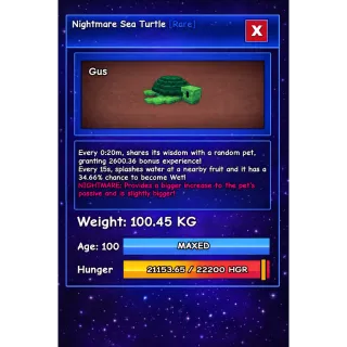 GODLY NIGHTMARE SEA TURTLE