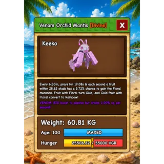 ORCHID MANTIS VENOM HUGE