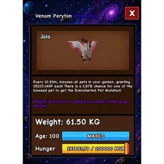 VENOM PERYTON HUGE GROW A GARDEN 