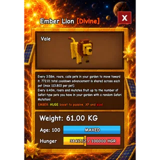 HUGE LION EMBER
