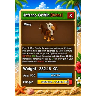 HUGE GRIFFIN INFERNO GROW A GARDEN 