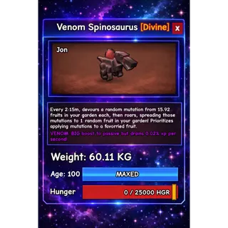 HUGE SPINOSAURUS VENOM