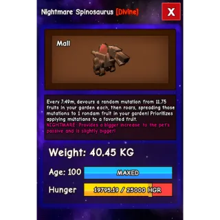 NIGHTMARE SPINOSAURUS SEMI HUGE