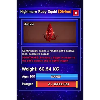 HUGE RUBY SQUID NIGHTMARE