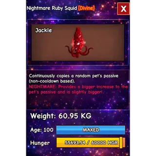 HUGE RUBY SQUID NIGHTMARE