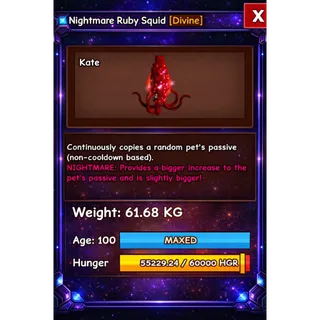 HUGE RUBY SQUID NIGHTMARE