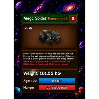 TITANIC SPIDER MEGA GROW A GARDEN 