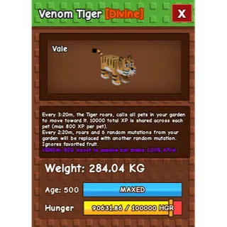 HUGE TIGER VENOM