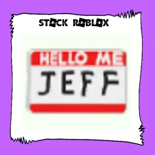 Jeff's Nametag