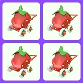 4x Strawberry Stroller