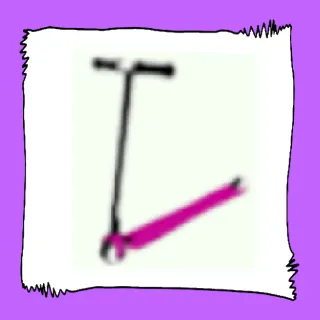 Pink scooter