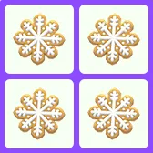 4x Snowflake Cookie