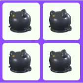 4x Halloween Black Cauldron Hat