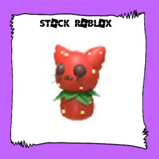 Strawberry Kitty Throw Toy