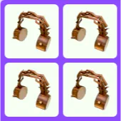 4x Eco Brown Branch Headphones