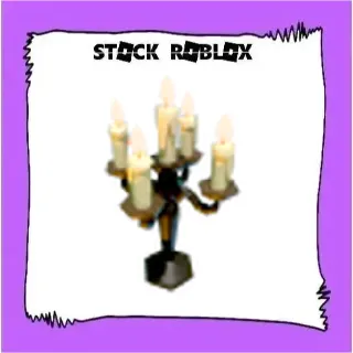 Halloween Black Victorian Candlestic