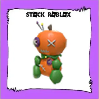 Halloween Orange Pumpkin Voodoo Doll