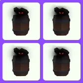 4x Halloween Evil Barrel Backpack